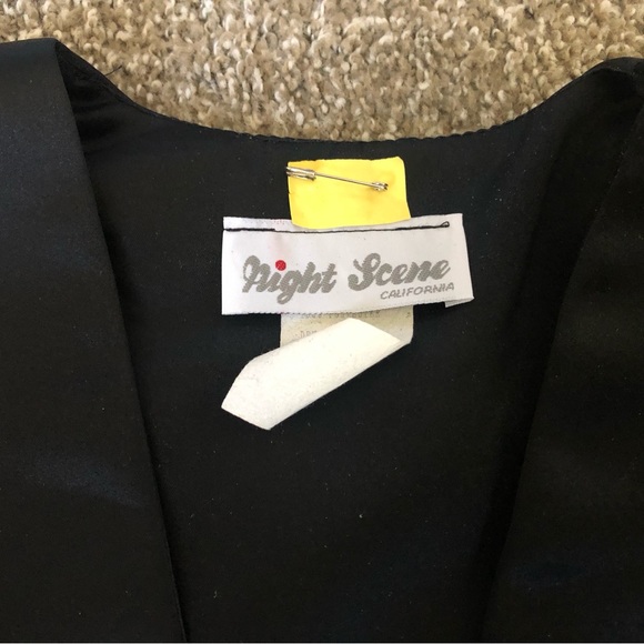 PROM READY FABULOUS BEJEWELED HALTER NECK LOW BACK SATIN GOWN W/Matching Jacket - Picture 14 of 14